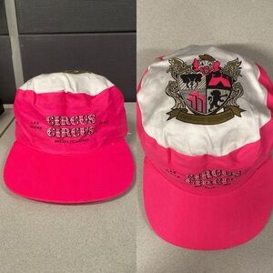 Vintage Circus Circus Casino Reno Las Vegas Snapback Hat Neon Pink Painters Cap